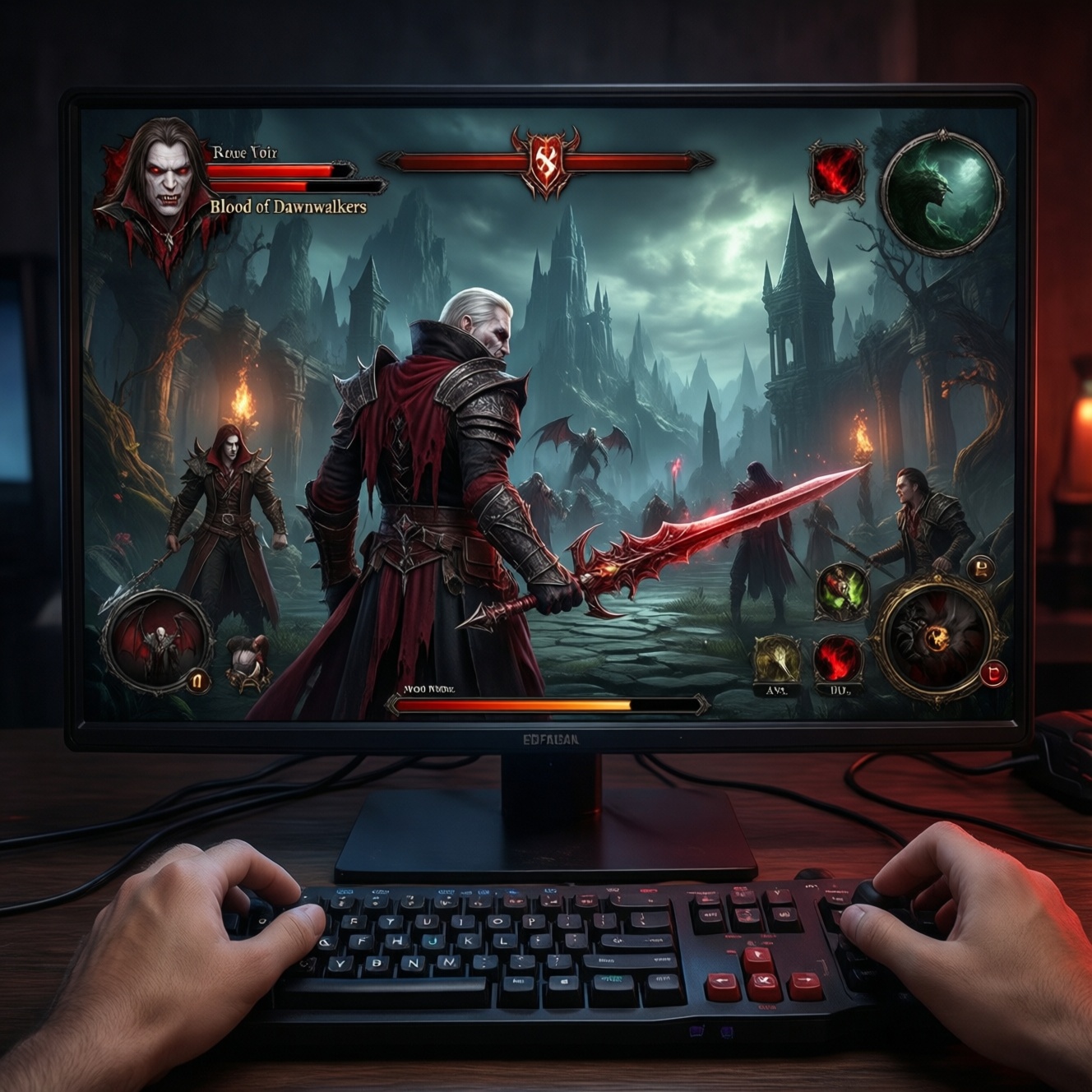 The blood of dawnwalker: разработчики показали консольный геймплей в режиме производительности
