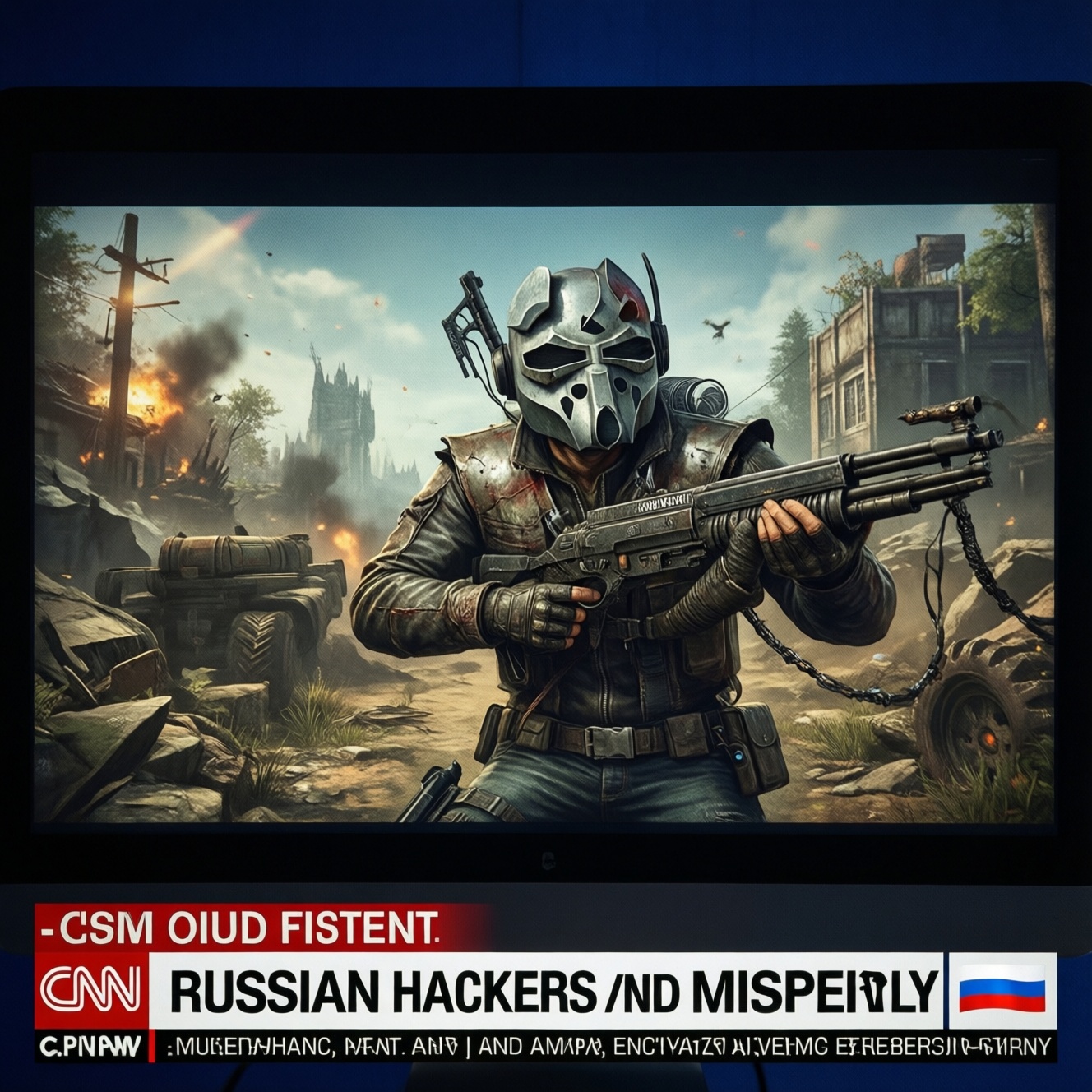 Cnn проиллюстрировал сюжет о российских хакерах кадром из fallout 4